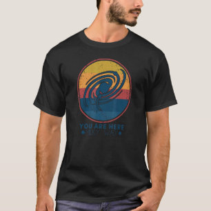 Camiseta Você Está Aqui Astronomia Sistema Solar Via Látea 