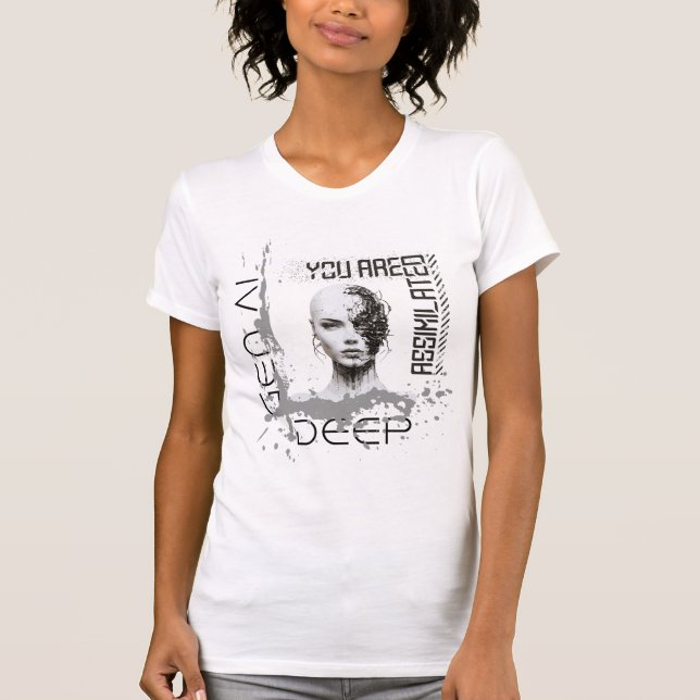 Camiseta Você está assimilado, sabe? (Frente)
