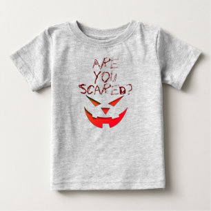 Camiseta Você Está Assustado Feliz Dia das Bruxas Rosto de 