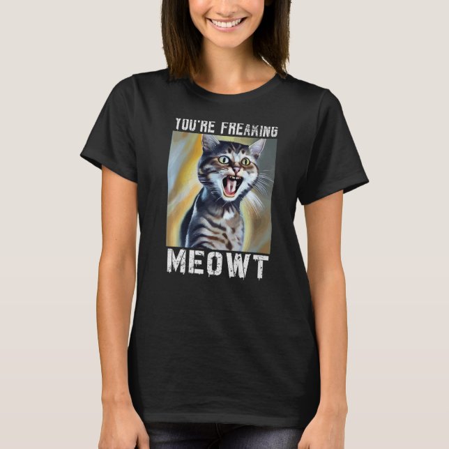 Camiseta Você está assustando Gato-de-Cabra-de-Ova-de-Ova G (Frente)