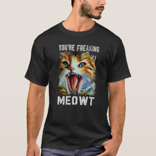 Camiseta Você está assustando Gato de Mata Gato Gato Gato G