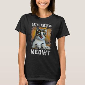 Camiseta Você está assustando Gato de Mato de Gato