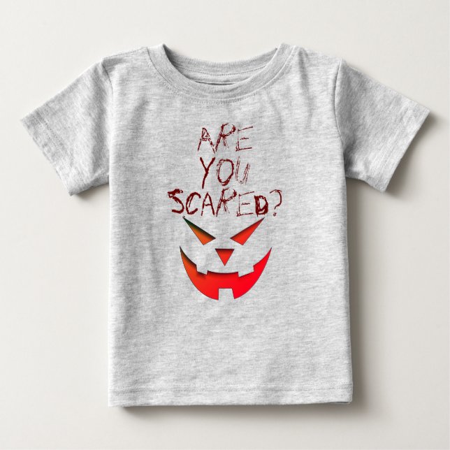 Camiseta Você Está Com Medo De Pumpkin Feliz De Halloween (Frente)