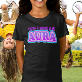Camiseta Você está em Minha Aura: Engraçado Yoga Black