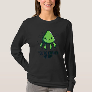 Camiseta Você está Kraken Me Up Polvo  Lula Lulas