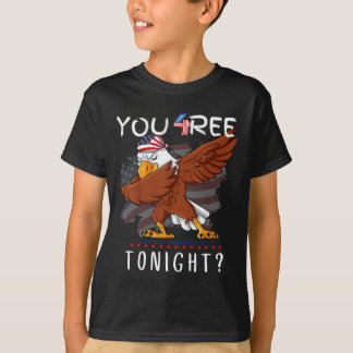 Camiseta Você Está Livre Hoje à Noite 4 De Julho Dabbing Am