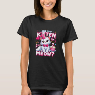 Camiseta Você Está Me Enchendo de Gatos Agora Eu Estou Com