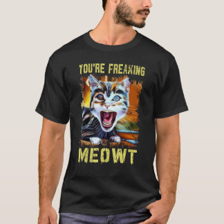 Camiseta Você Está Me Enlouquecendo Gato Meme Meow Trocadil