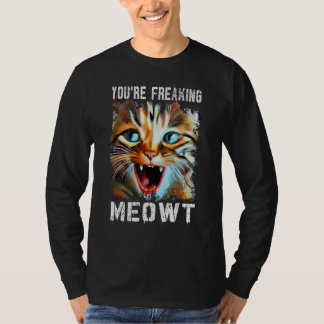 Camiseta Você Está Me Enlouquecendo   Meme de Gato   Gato M