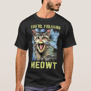 Camiseta Você Está Me Meowendo Gato Vintage Meow Meme Gato