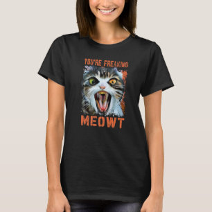 Camiseta Você Está Me Meowtizando Gato Vintage Meow Meme Ga
