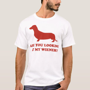 Camiseta Você está olhando meu Wiener?