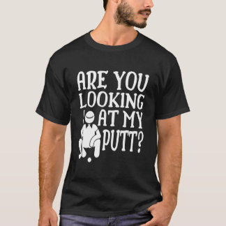 Camiseta Você Está Olhando para Minha Família de Golfe Putt