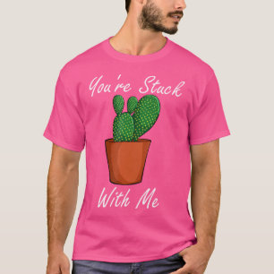 Camiseta Você Está Preso Comigo Planta Suculenta De Cacto J
