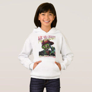 Camiseta Você Está Pronto Kids Ataque Zumbi Halloween Hoo