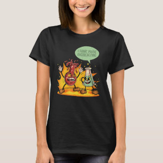 Camiseta Você está reagindo exageradamente Professor de Quí