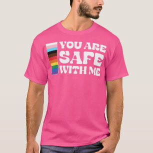 Camiseta Você está seguro comigo Lgbtq
