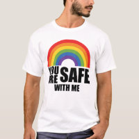 Você Está Seguro Comigo Orgulho Arco-Íris LGBTQ
