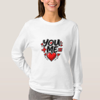 Camiseta Você + Eu = Amor Namorados Casal