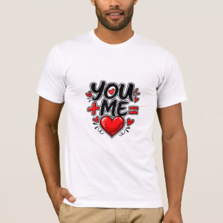 Camiseta Você + Eu = Amor Namorados Combinando