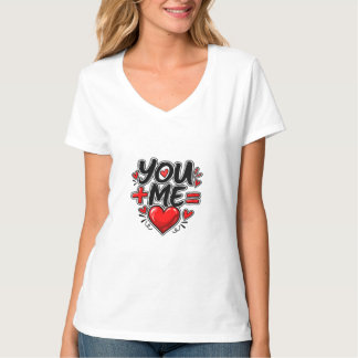 Camiseta Você + Eu = Amor Namorados Combinando