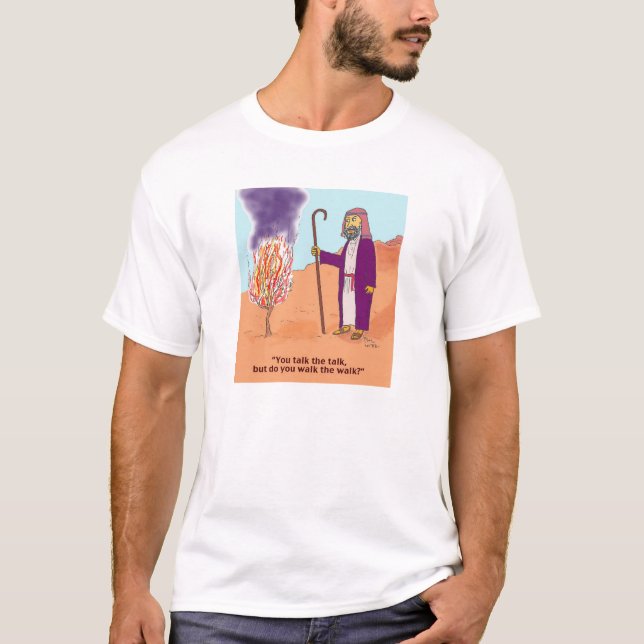 Camiseta "Você fala a conversa, mas você caminha a pé?" (Frente)