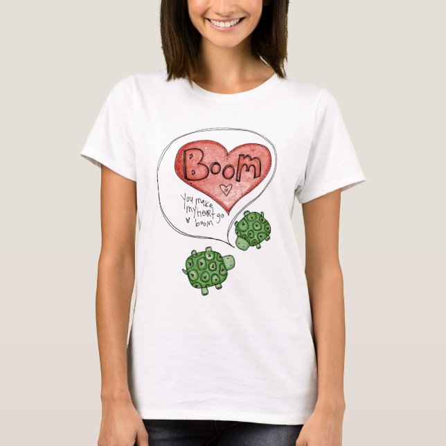 Camiseta você faz meu coração (Frente)