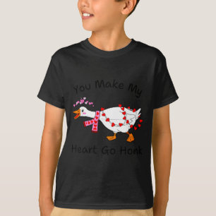 Camiseta Você Faz Meu Coração Ir Honk Vale do Ganso Coração