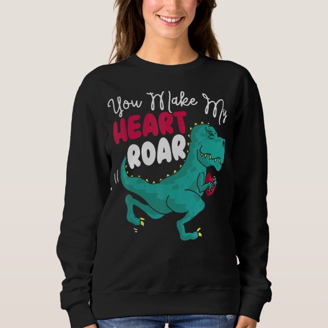 Camiseta Você Faz Meu Coração Roar Dino Paleontólogo Dinosa (Frente)