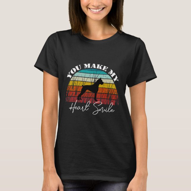 Camiseta Você Faz Meu Coração Sorrir Boxer (Frente)