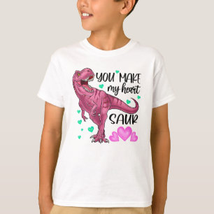 Camiseta Você Faz Meu Dia de os namorados De Dinossauro Sau