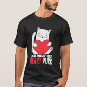 Camiseta Você Faz O Meu Coração Purr Carneiro Com Pai De Ga