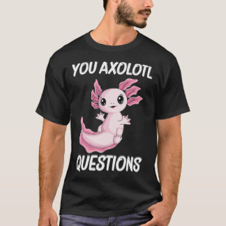 Camiseta Você faz perguntas bonitl Kawaii Garotos Aolotl