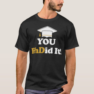 Camiseta Você fez o PhD Doutorado Mestrado Bacharelado meni