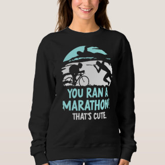 Camiseta Você fez uma maratona que é um triatleta bonito