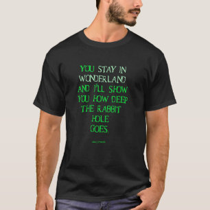 Camiseta Você fica na Terra das Maravilhas - Quão Profundo