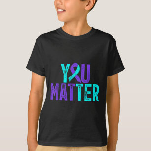 Camiseta Você - Fita de Conscientização Roxa Azul Claro Pre