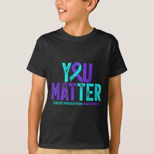 Camiseta Você - Fita de Conscientização Roxo Azul Claro Pre