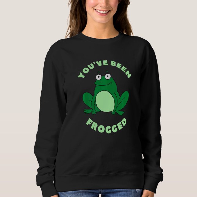 Camiseta Você Foi Frogado Meme de Sapo Fofo (Frente)