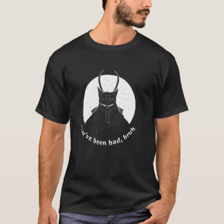 Camiseta Você Foi Mau Irmão - Krampus Engraçado Papai Noel 