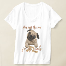 Camiseta Você gosta de mim para os meus peitos