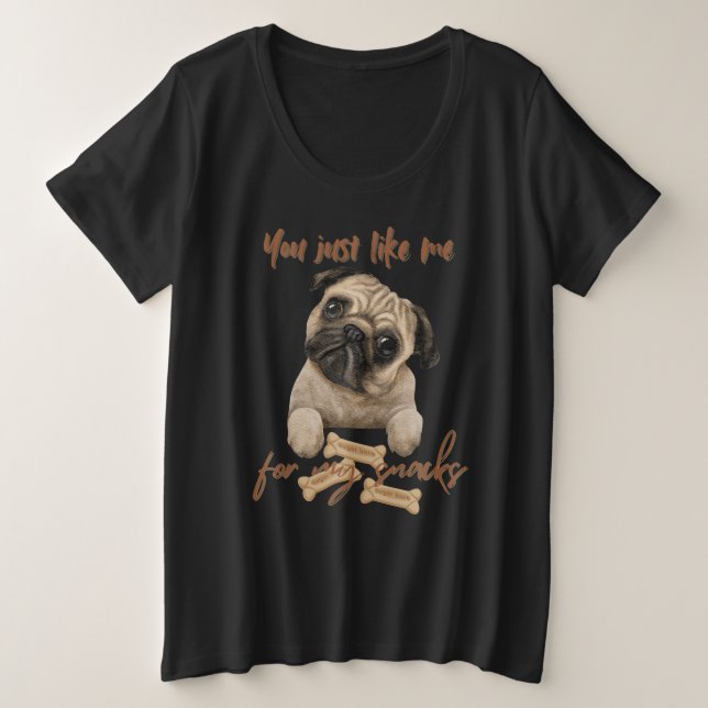 Camiseta Você gosta de mim para os meus peitos (Frente do Design)