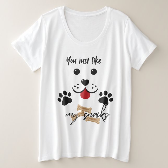 Camiseta Você Gosta Dos Meus Snacks (Frente do Design)