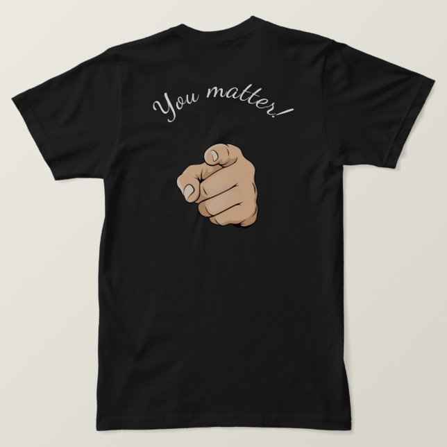 camiseta "você importa" (Verso do Design)