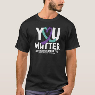 Camiseta Você Importa 988 Prevenção ao Suicídio Fique Amanh