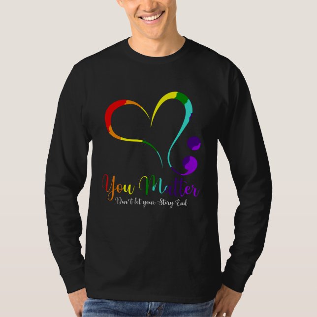 Camiseta Você Importa Não Deixe Sua História Acabar Saúde M (Frente)