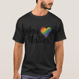 Camiseta Você Importa O Orgulho Arco-Íris Lgbtq Gay Transge