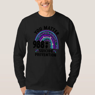 Camiseta Você Importa Ponto e Vírgula 988 Prevenção ao Suic