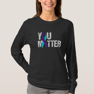 Camiseta Você Importa Prevenção ao Suicídio Verde-azulado R