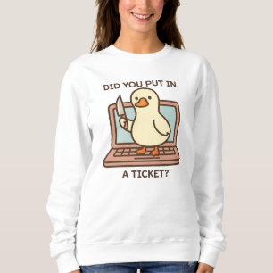 Camiseta Você Inseriu Um Ticket? Pato